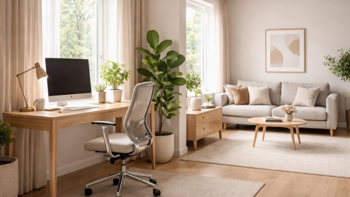 Radni kutak u jednom delu dnevne sobe