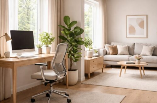 Radni kutak u jednom delu dnevne sobe